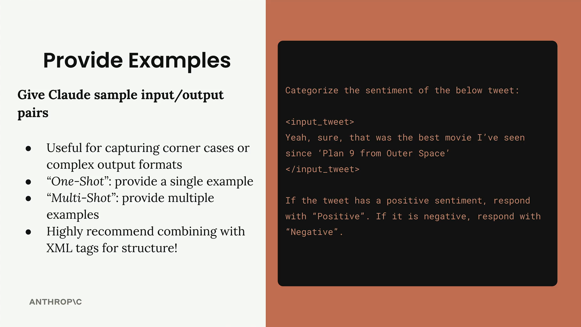 The prompt for the tweet quoted below: it wraps the tweet in input_tweet tags and asks for "Positive" or "Negative".